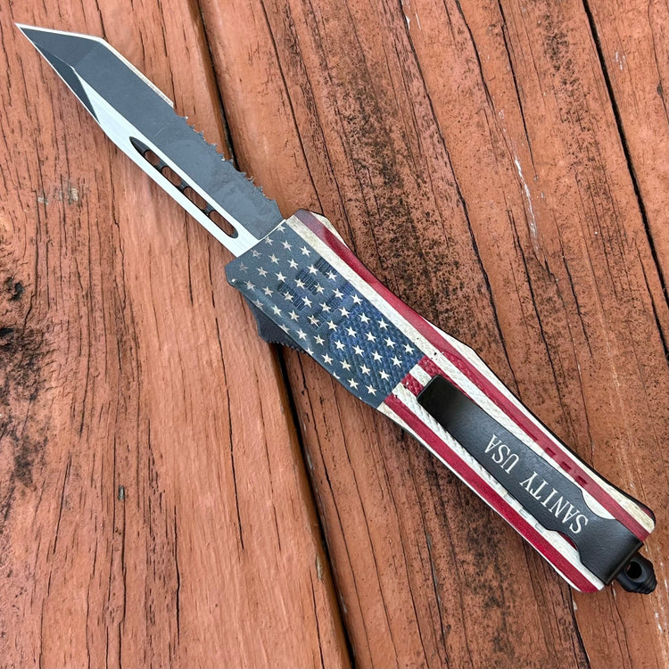 7” Frank Nitti - Tanto Flag Serrated - Small - SFTANS