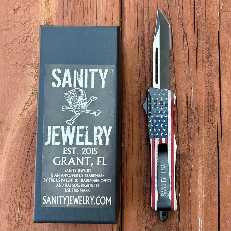 7” Frank Nitti - Tanto Flag Serrated - Small - SFTANS