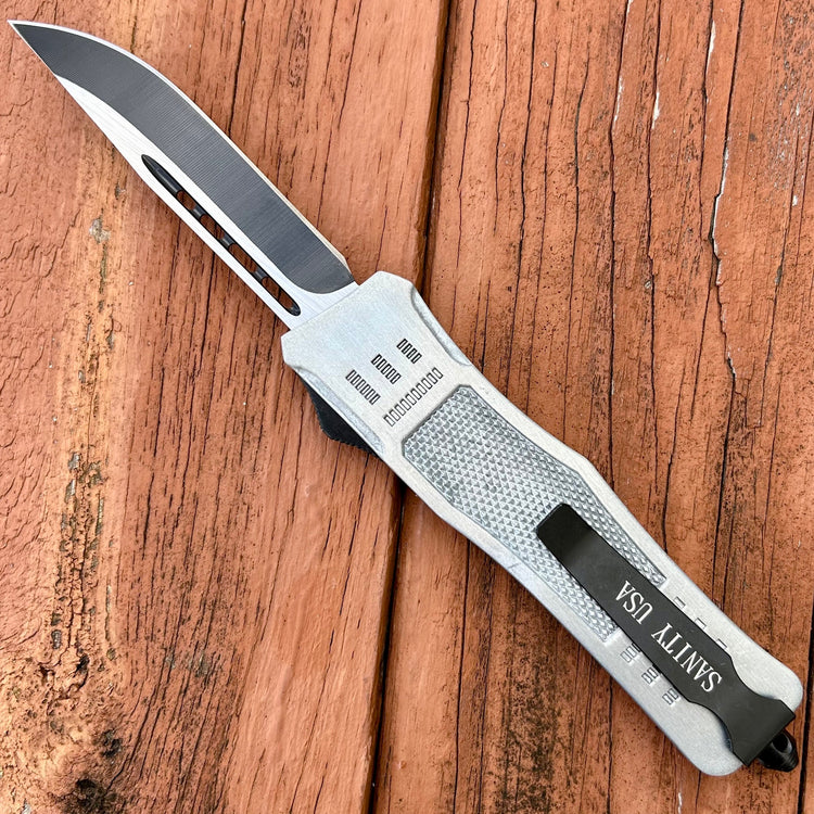 8.5” Frank Nitti - Drop Point Silver - Medium - ZMDP