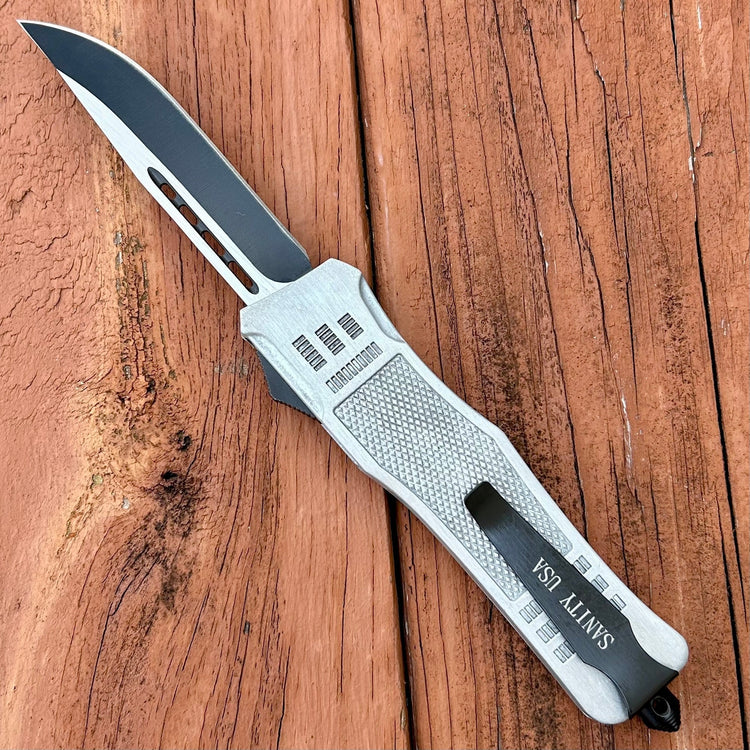 9.5” Frank Nitti - Drop Point Silver - Large - ZLDP