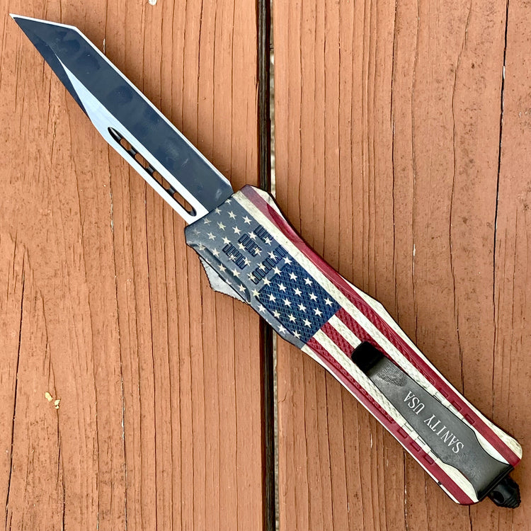 9.5” Frank Nitti - Flag - Tanto Smooth - Large - LFTAN