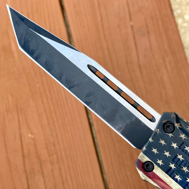 9.5” Frank Nitti - Flag - Tanto Smooth - Large - LFTAN