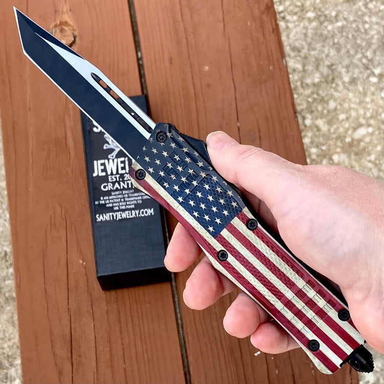 9.5” Frank Nitti - Flag - Tanto Smooth - Large - LFTAN