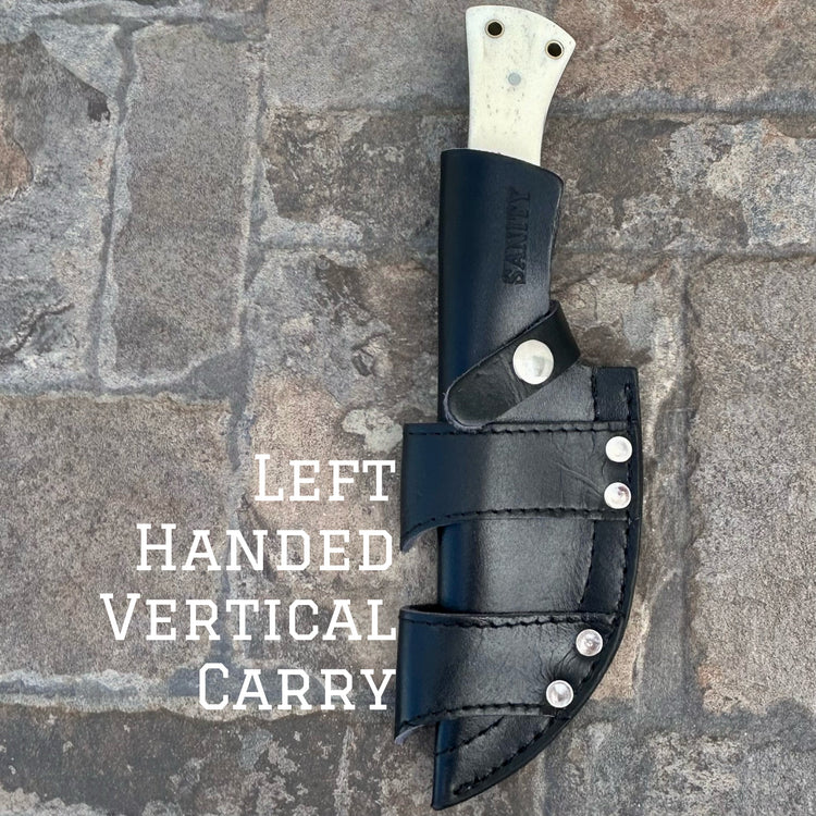 10” Rough Rider Series - Viking Warrior - Bone - D2 Steel - Horizontal & Vertical Carry - CUS20