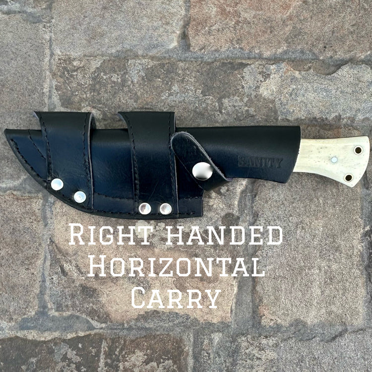 10” Rough Rider Series - Asshole - Bone - D2 Steel - Horizontal & Vertical Carry - CUS14