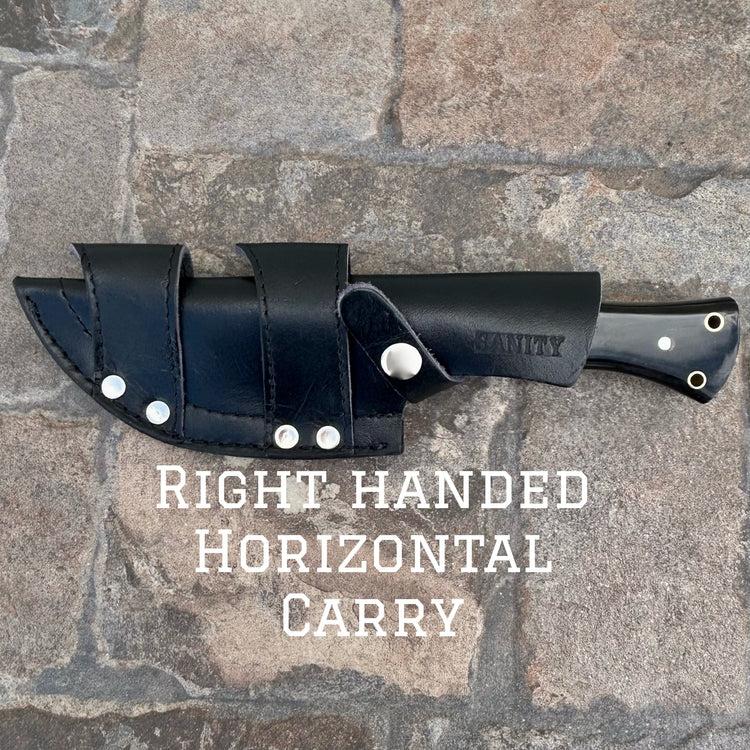 10” Rough Rider Series - Army - Buffalo Horn - D2 Steel - Horizontal & Vertical Carry - CUS46