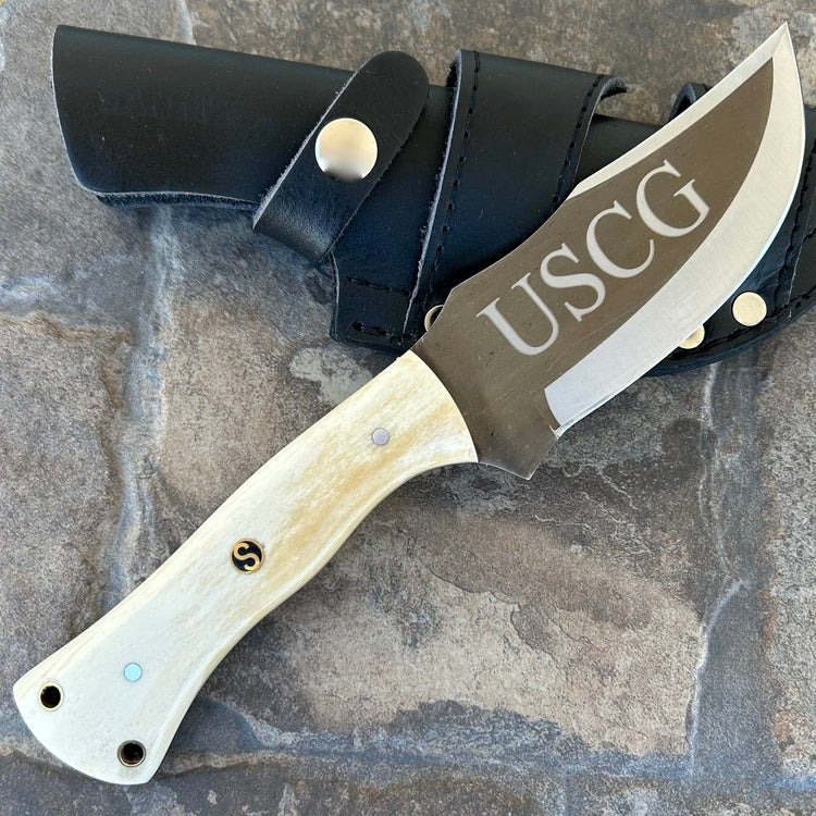 10” Rough Rider Series - USCG - Bone - D2 Steel - Horizontal & Vertical Carry - CUS42