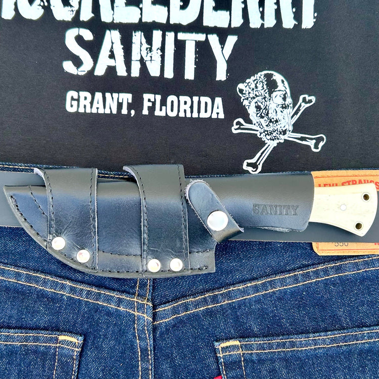 10” Rough Rider Series - Viking Warrior - Bone - D2 Steel - Horizontal & Vertical Carry - CUS20