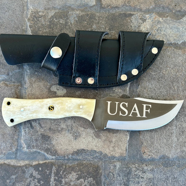 10” Rough Rider Series - USAF - Bone - D2 Steel - Horizontal & Vertical Carry - CUS45