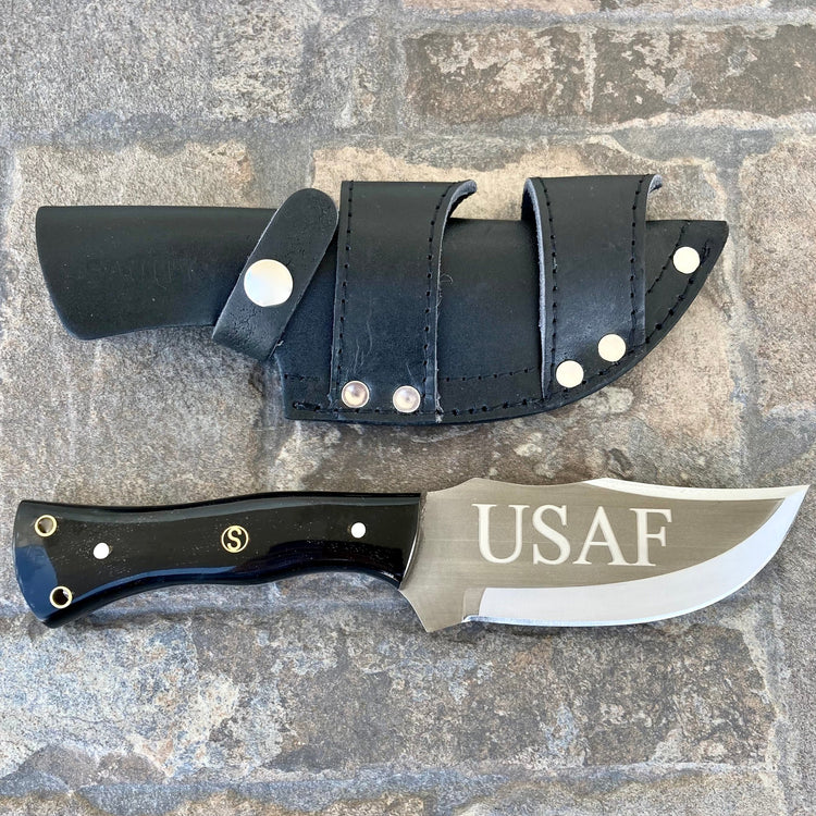 10” Rough Rider Series - USAF - Buffalo Horn - D2 Steel - Horizontal & Vertical Carry - CUS53