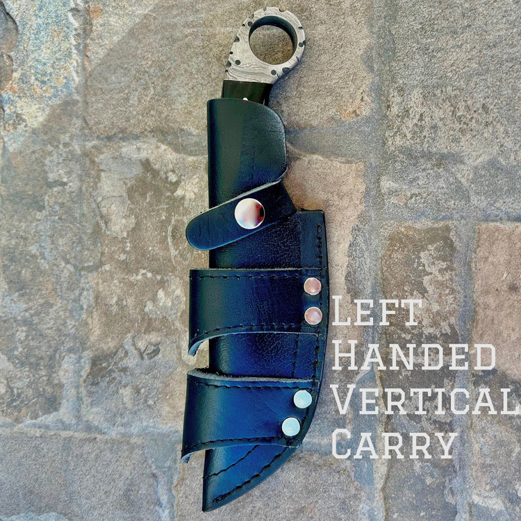 Sanity Jewelry Left Handed Vertical Al Capone - Green & Black Wood - Horizontal & Vertical Carry - 9 inches - PE11