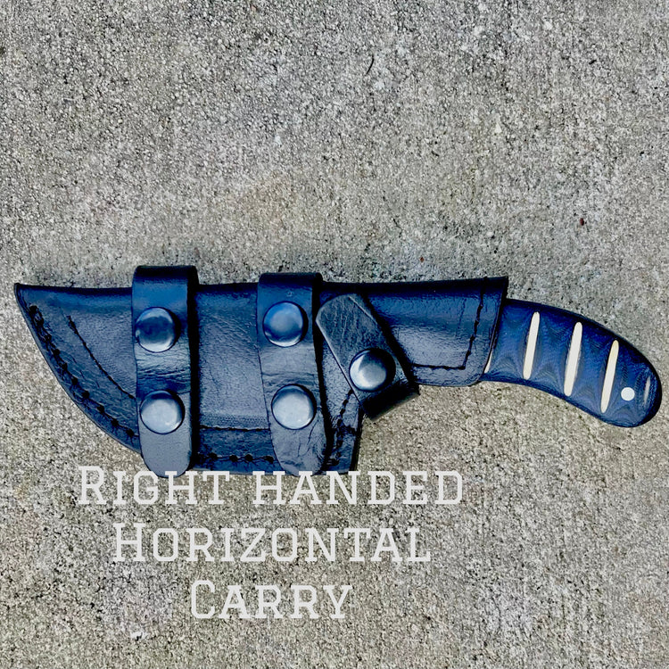 SANITY JEWELRY® *PRE-SALE SHIPS 3/15* Frank James - Blue & White Wood - Horizontal & Vertical Carry - 7 inches - FJ003