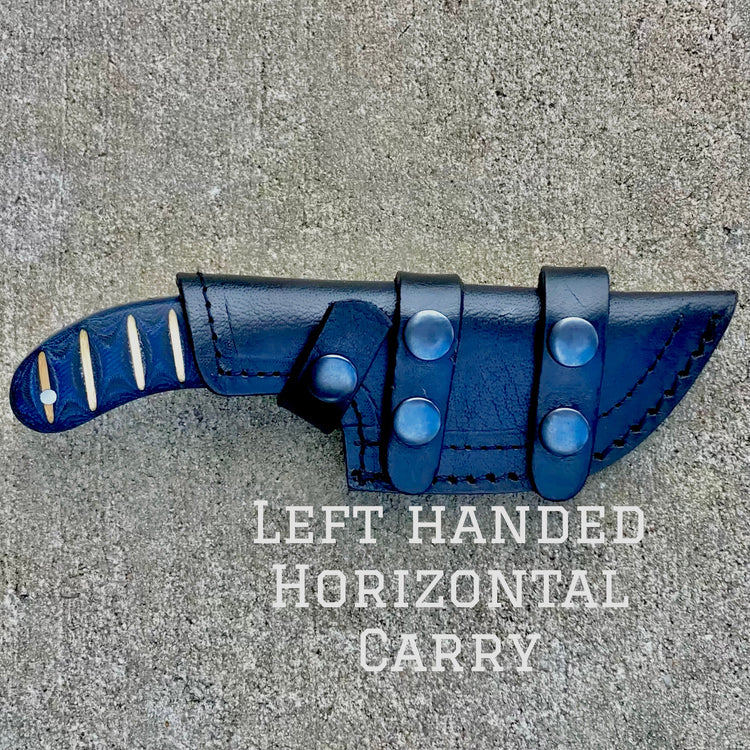 SANITY JEWELRY® *PRE-SALE SHIPS 3/15* Frank James - Blue & White Wood - Horizontal & Vertical Carry - 7 inches - FJ003