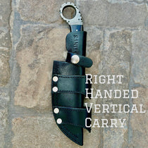 Sanity Jewelry Right Handed Vertical Al Capone - Green & Black Wood - Horizontal & Vertical Carry - 9 inches - PE11