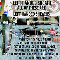 Sanity Jewelry Steel Left Handed Holder - Includes Motorcycle Holder 11'' Doc Holiday W/Motorcycle Holder - Damascus - Camel Bone -  "We The People" - DOC2