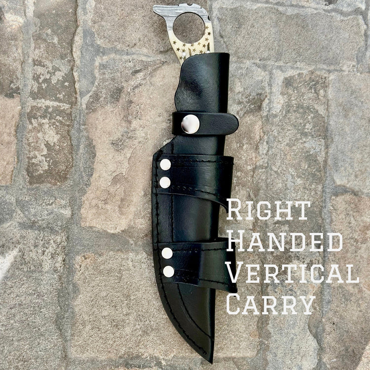 Sanity Jewelry Steel Right Handed Vertical John Dillinger - Buffalo Horn - Horizontal & Vertical Carry 11 inches - JDE05