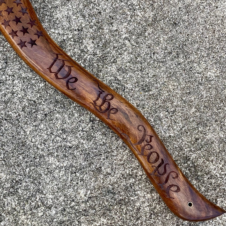 Sanity Jewelry We the People Chopper - Damascus - American Mahogany - 20 Inches - A01